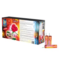 Эффект: искры с треском<br>Петарды фитильные трескучие - Joker Fireworks - JF 0901C - РОЗОЧКИ - 6 штук в пачке!
... Трескучая петарда Joker "Розочки"
