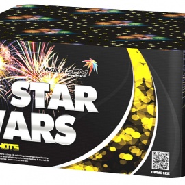 Калибр: 1,2<br>Кол-во залпов: 120<br>Время работы: 85 сек<br><br>Салют - Maxsem - GWM6122 - STAR WARS - 1,2" дюйма (30 мм.) калибр - 120 залпов 7 эффектов
.. STAR WARS 120 х 1,2