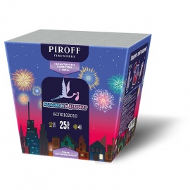 Ночной веерный салют для гендер пати Piroff (синий)