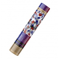 Пневмохлопушка 30 см цветное конфетти-прямоугольник