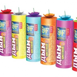 Цветной дым joker fireworks 90 сек (жёлтый)