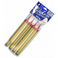 Золотистые свечи в торт 10 см (4 шт)