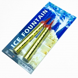 Золотистые свечи в торт 10 см (2 шт)