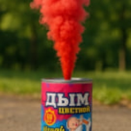 Наземный цветной дым для гендер пати joker fireworks 60 сек (JF DM60SHG розовый)