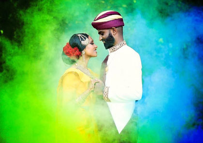 индийские свадьбы в цветном дыме